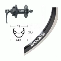 Ryde - Rigida Roue Avant 700 Mm Avec Moyeu Shimano Deore Pour Frein à Disque 6 Trous Et Jante Rigida Zac 2000 Disc
