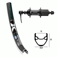 Ryde - Rigida Roue Arrière 27.5 Pouces Avec Moyeu Shimano Acera Et Ryde X-Star 19